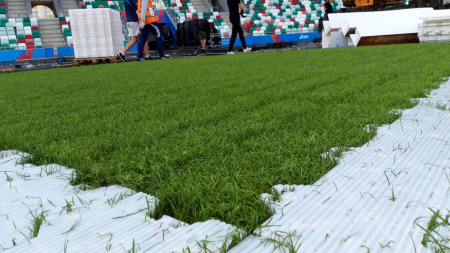 Аренда защитного покрытия для газона Экотек Арена. Цена за 1 кв.м.